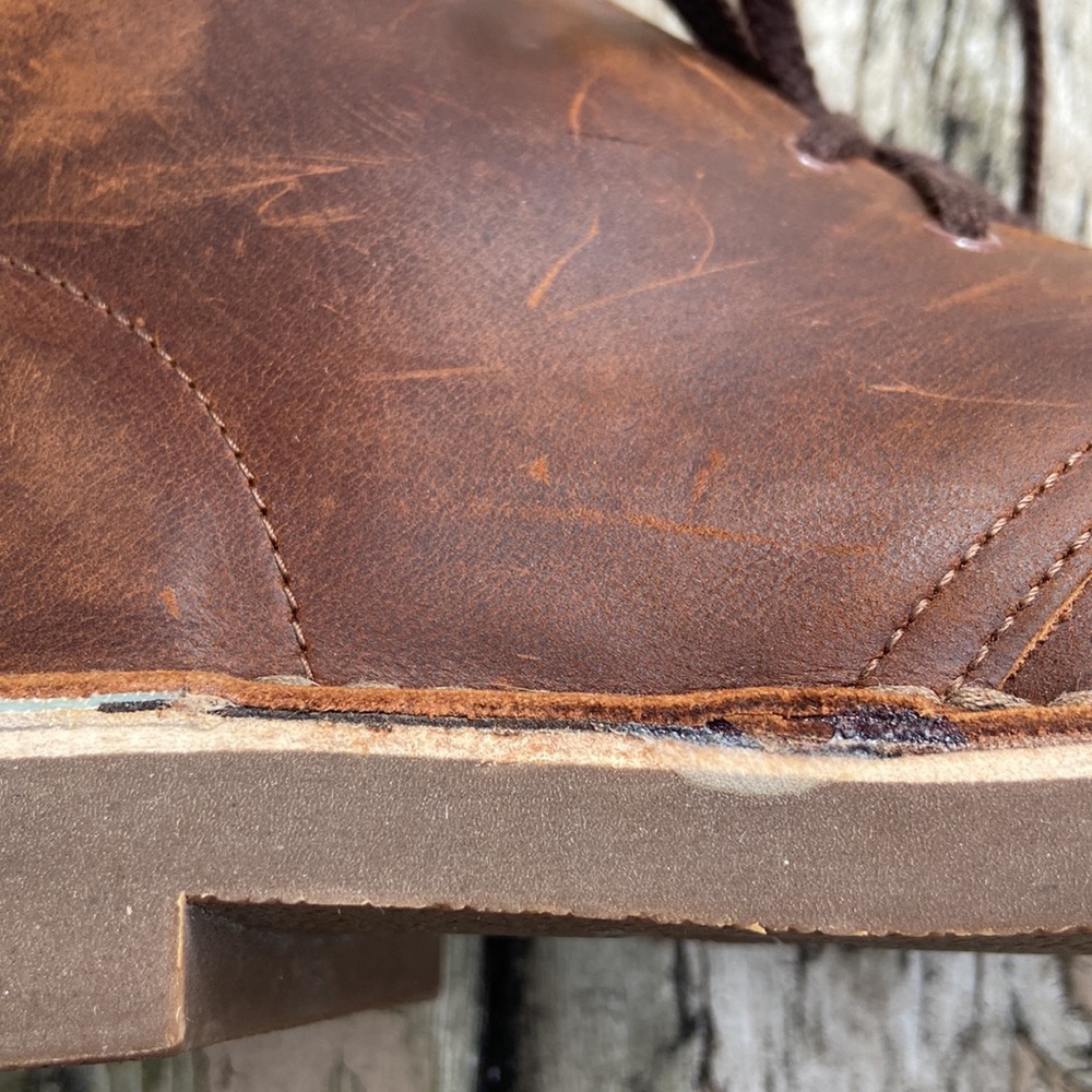 Clark’s Men’s Desert Brown Leather Chukka Shoe/Boot Size 8 Stylish, Gently Worn - Picture 16 of 17